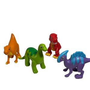 Super Duper Dinosaur Toys Set Of 4 Colorful
